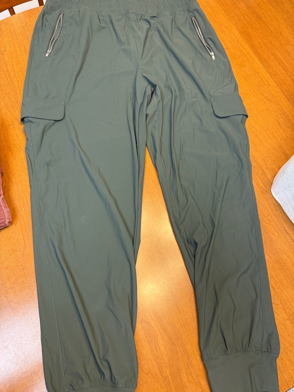 Olive Green Performance Cargo Pants